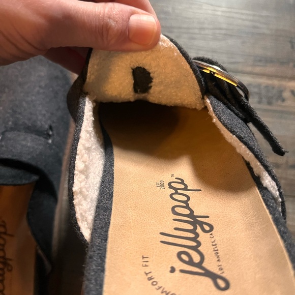 Jellypop Charcoal Buckle Slip-Ons - Picture 6 of 7